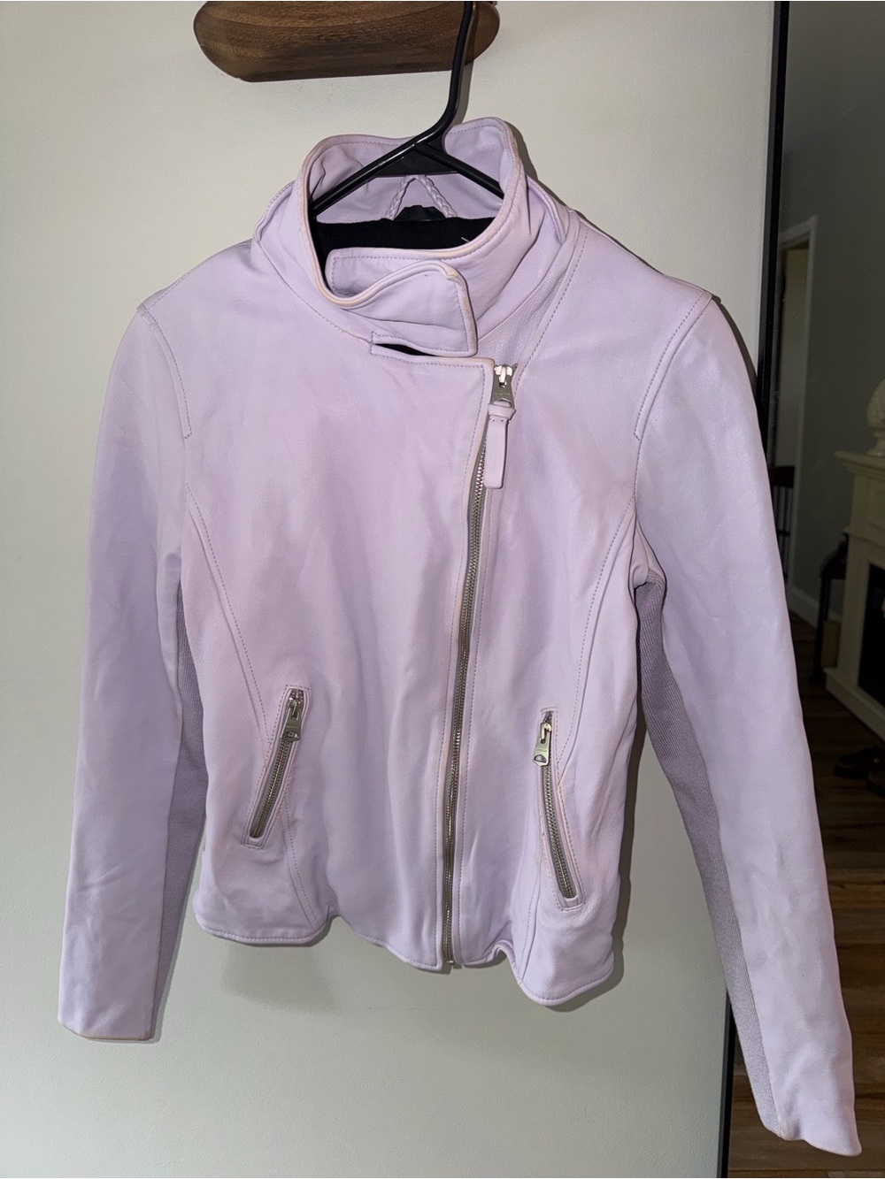 Mackage medium Women's Purple Leather Motorcycle Jacket